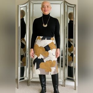 Boho Retro Midi Floral Hippie Y2k Funky Artisy Festival Skirt